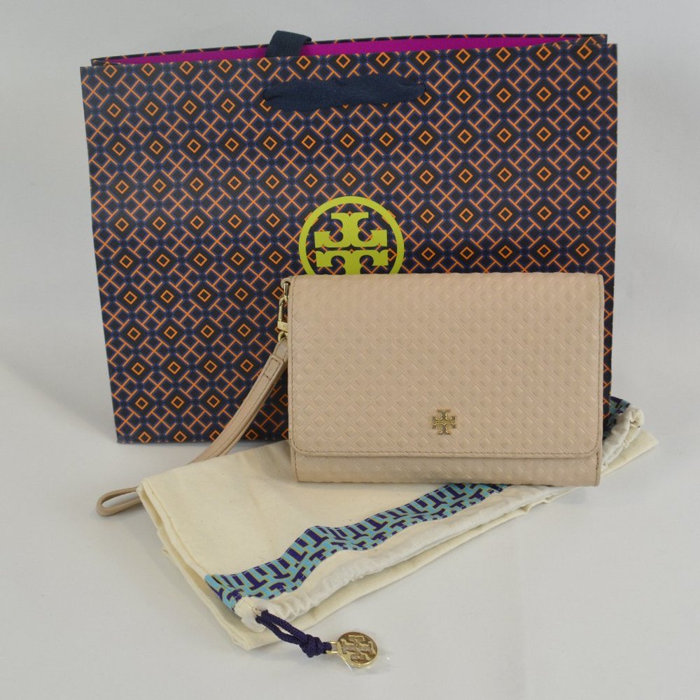 Tori Burch tri-fold wristlet wallet